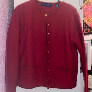 RED SWEATER JACKET